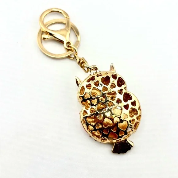 Woodland Bling Keychain Purse Charm Bundle - Lot of 3 (Owl, Bee, Snake) - Picture 7 of 7